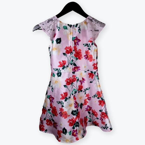 Children's Place Girls Pink Floral Sleeveless Party Dress 8 - Picture 5 of 6